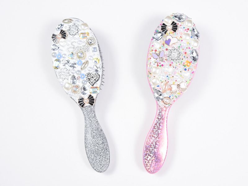 Jewelry Bling Ovale Haarbürste zum Entwirren
