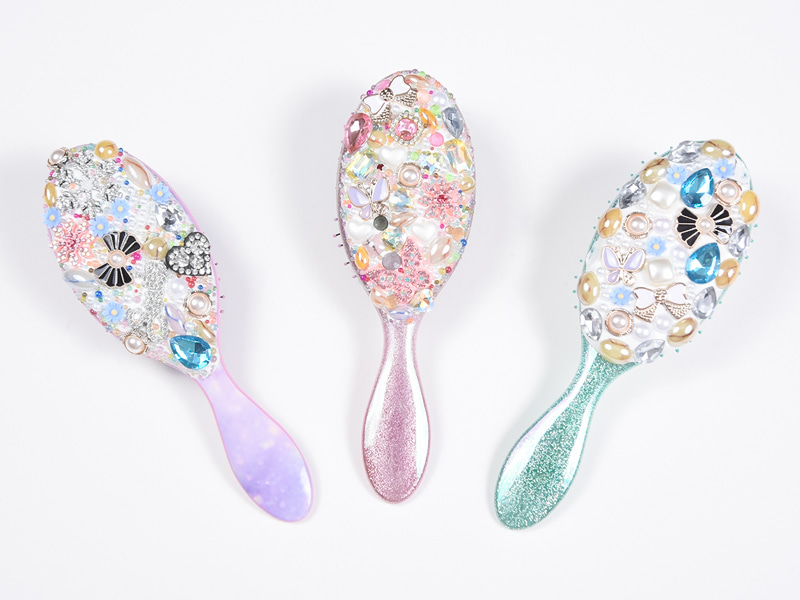 Jewelry Bling Ovale Haarbürste zum Entwirren