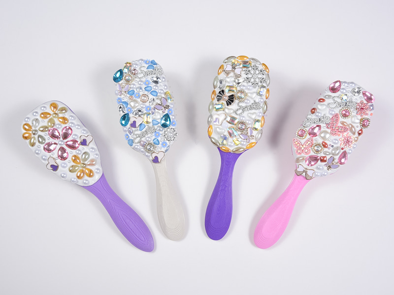 Jewelry Bling Ovale Haarbürste zum Entwirren
