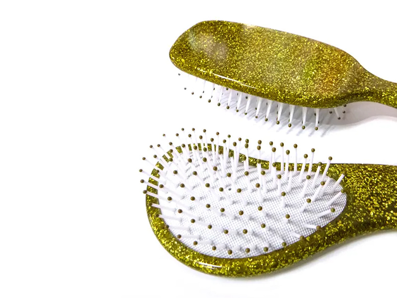 Entwirrende Glitzerkissen-Haarbürste