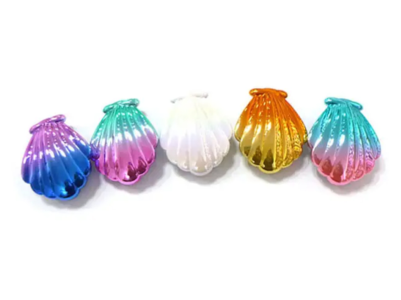 Muschelförmige, galvanisierte Mini-Entwirrungsbürste für Kinderhaare