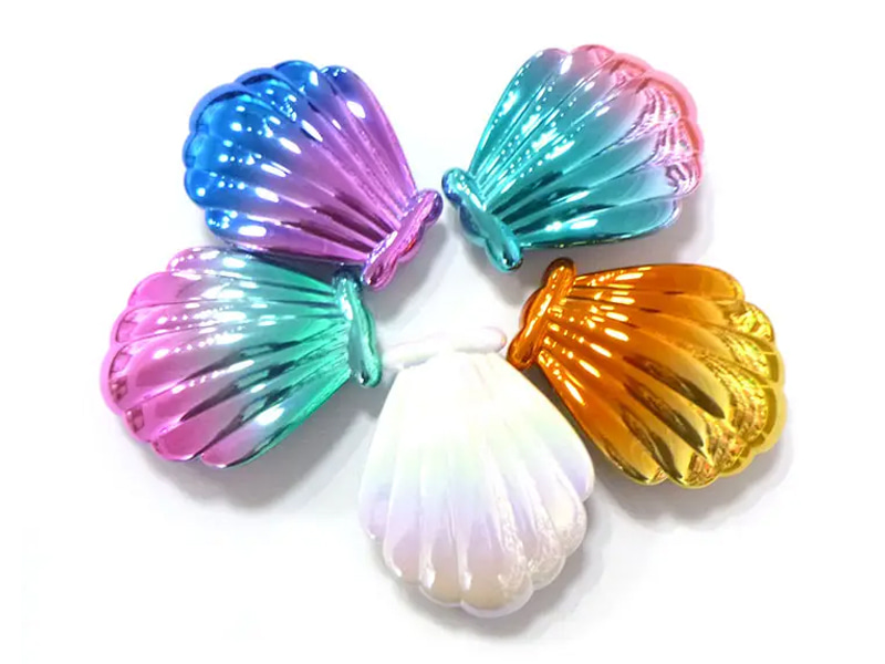 Muschelförmige, galvanisierte Mini-Entwirrungsbürste für Kinderhaare
