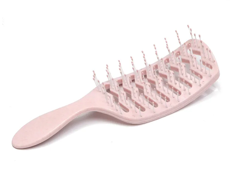 Farbmassage, gebogene, entwirrende Haarbürste