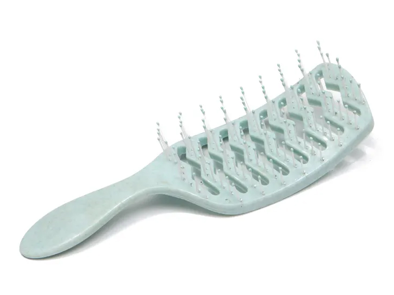 Tragbare ABS-Haarbürste aus rosafarbenem Kunststoff, umweltfreundlich, wasserdicht, zum Entwirren von Haaren