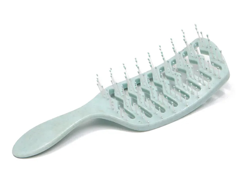 Farbmassage, gebogene, entwirrende Haarbürste