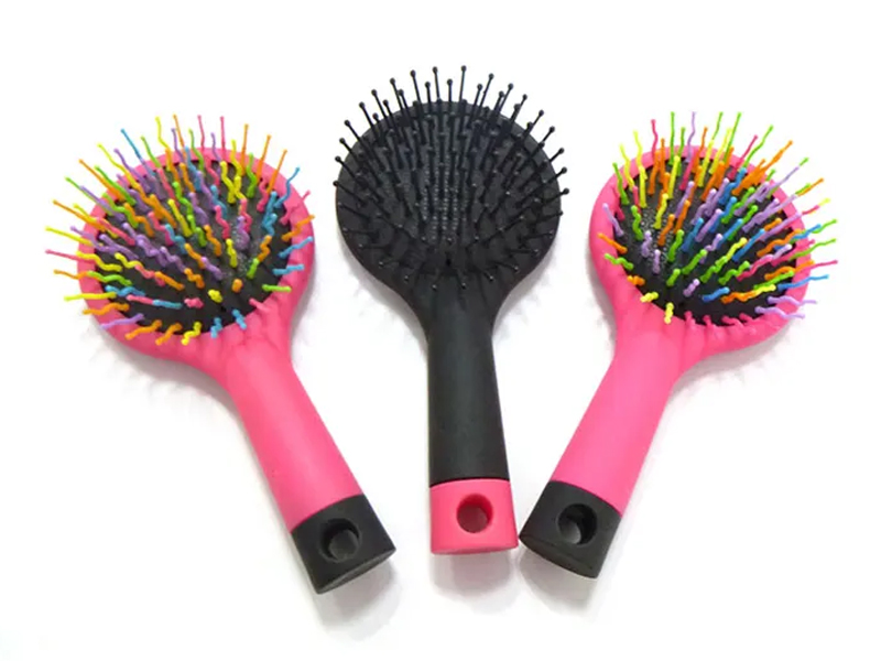 Mini-Haarbürsten mit Luftkissenborsten und niedlichem großen Kopf