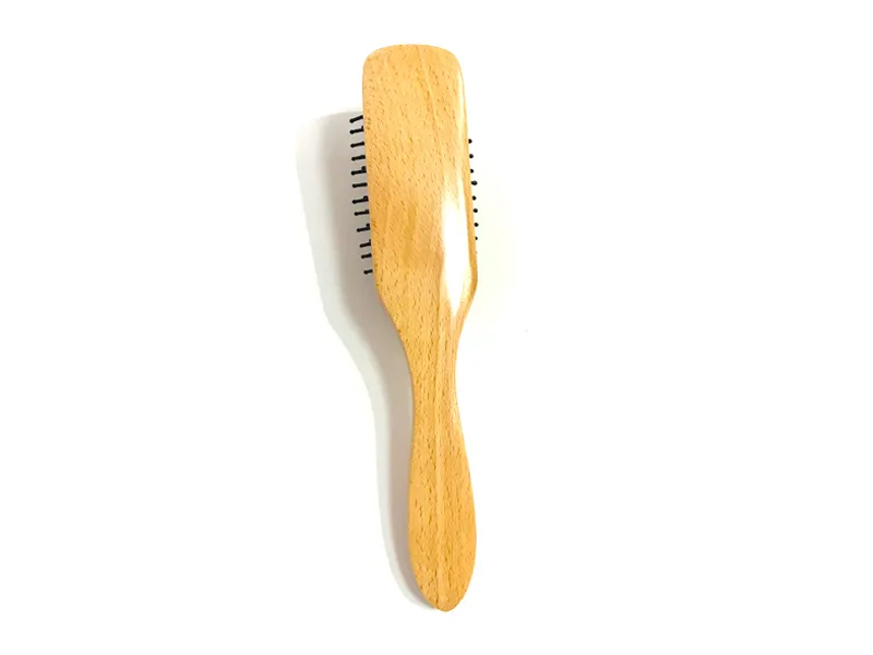 Haarbürste zum Entwirren mit Kissen für Herren aus Holz