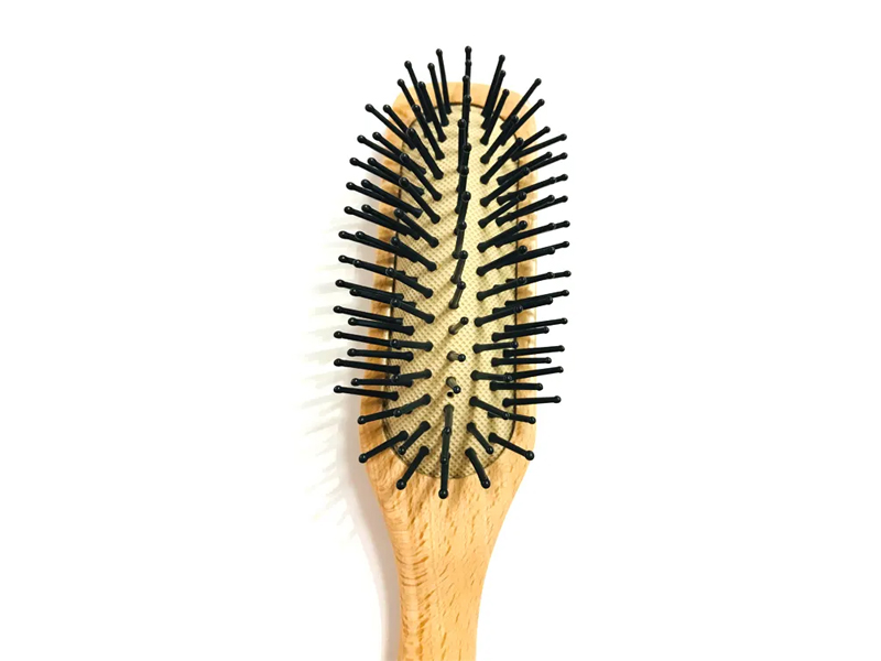 Haarbürste zum Entwirren mit Kissen für Herren aus Holz