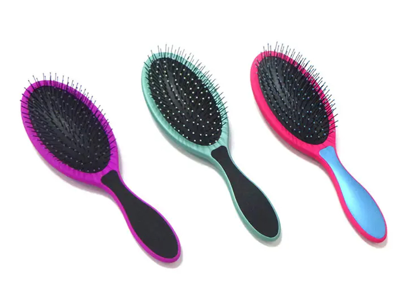 Entwirrungsbürste, Haarbürste mit Gummibeschichtung