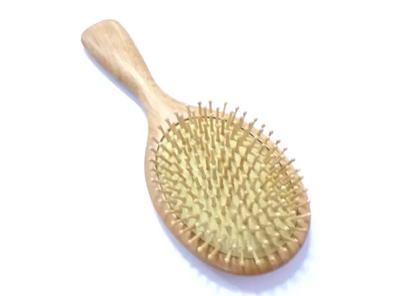 Baby Paddle Massage-Haarbürste aus Holz